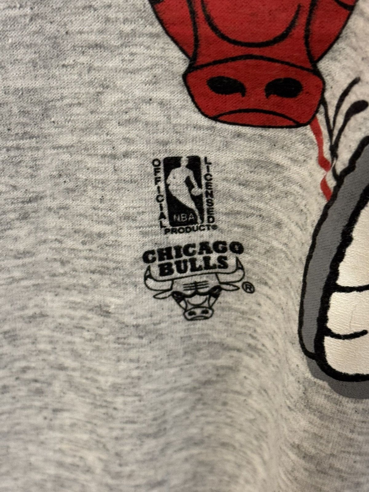 NBA vintage 90s t-shirt Chicago Bulls and the Peanuts Snoopy. Size US L / EU 52-54 / 3 - 3 Thumbnail