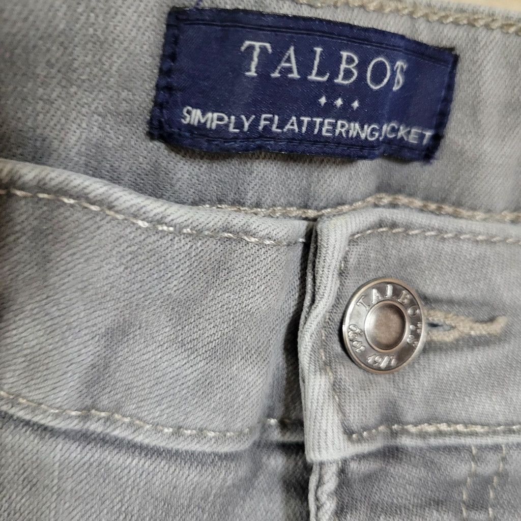 Talbots Talbots Simply Flattering 5 Pockets Gray Capri Jeans 14P Size 36" / US 14 / IT 50 - 9 Thumbnail