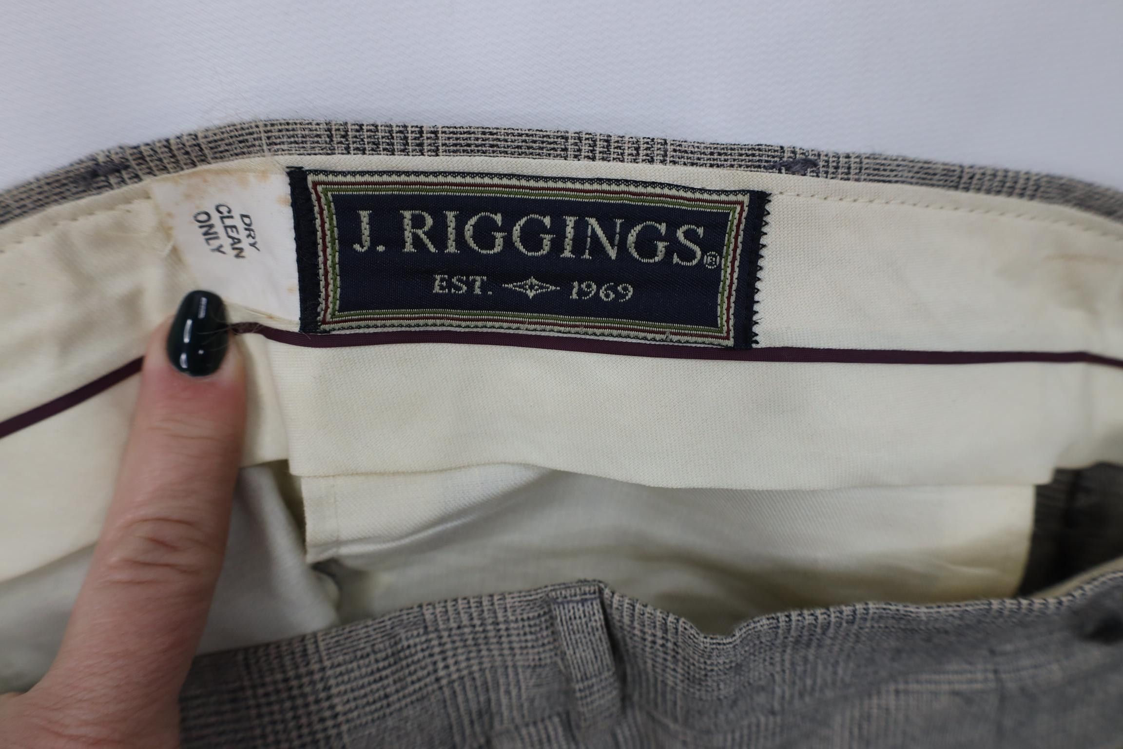 Vintage Vintage 70s Streetwear Houndstooth Wide Leg Chino Pants Size US 36 / EU 52 - 8 Thumbnail