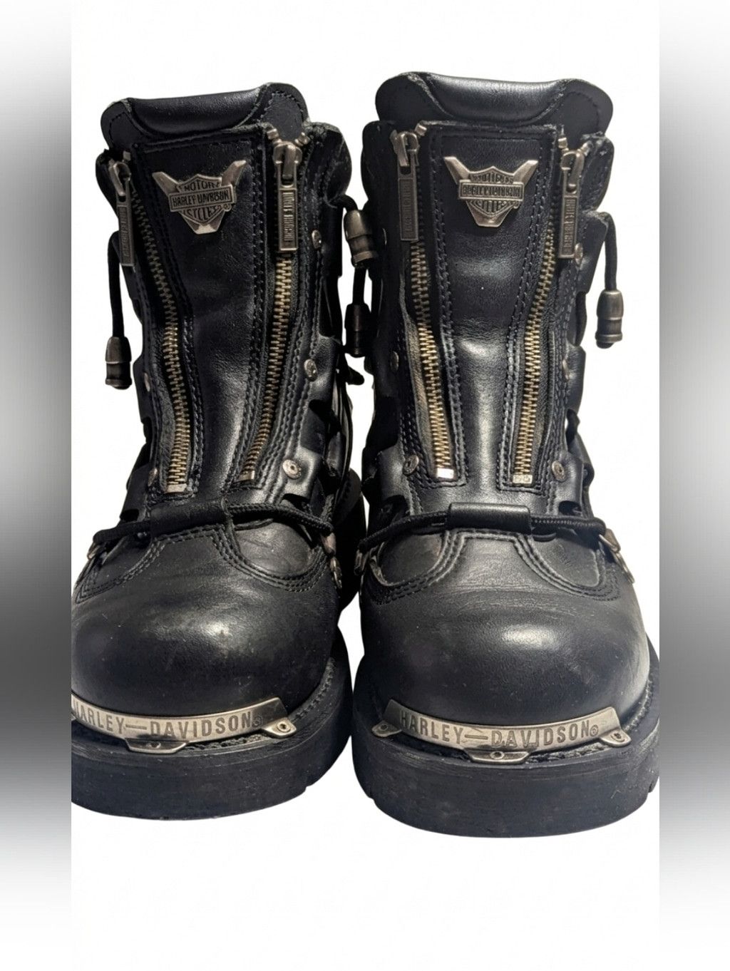 Harley Davidson VTG Harley-Davidson El Paso Leather Riding Boots. M7 / W9 Size US 9 / IT 39 - 5 Thumbnail