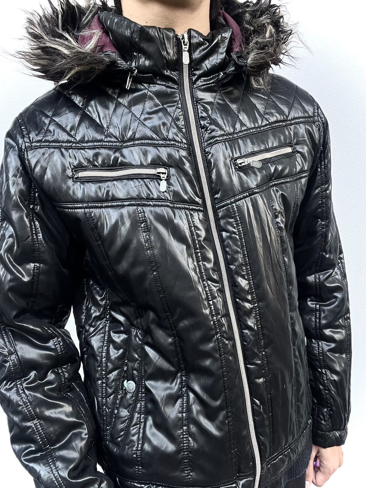 Spinash 2000s Spinash Avant-Garde Fur Puffer Jacket Size US L / EU 52-54 / 3 - 2 Thumbnail