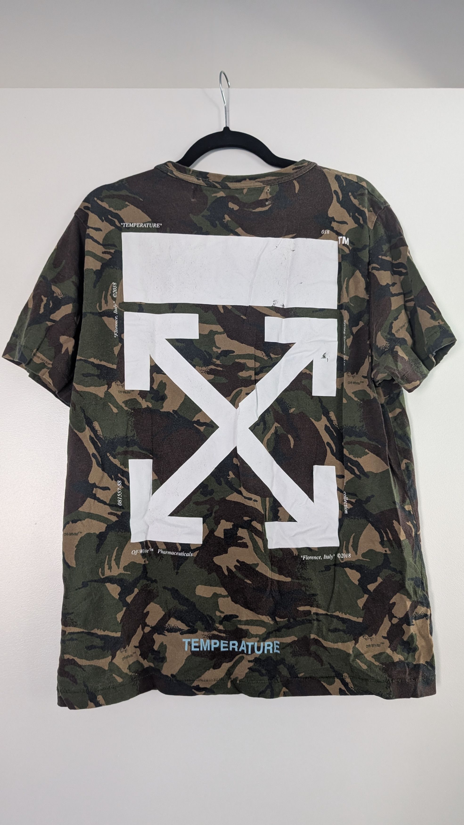 Off-White × Virgil Abloh OFF-WHITE c/o Virgil Abloh Camouflage Arrows T-Shirt - L Size US L / EU 52-54 / 3 - 8 Thumbnail