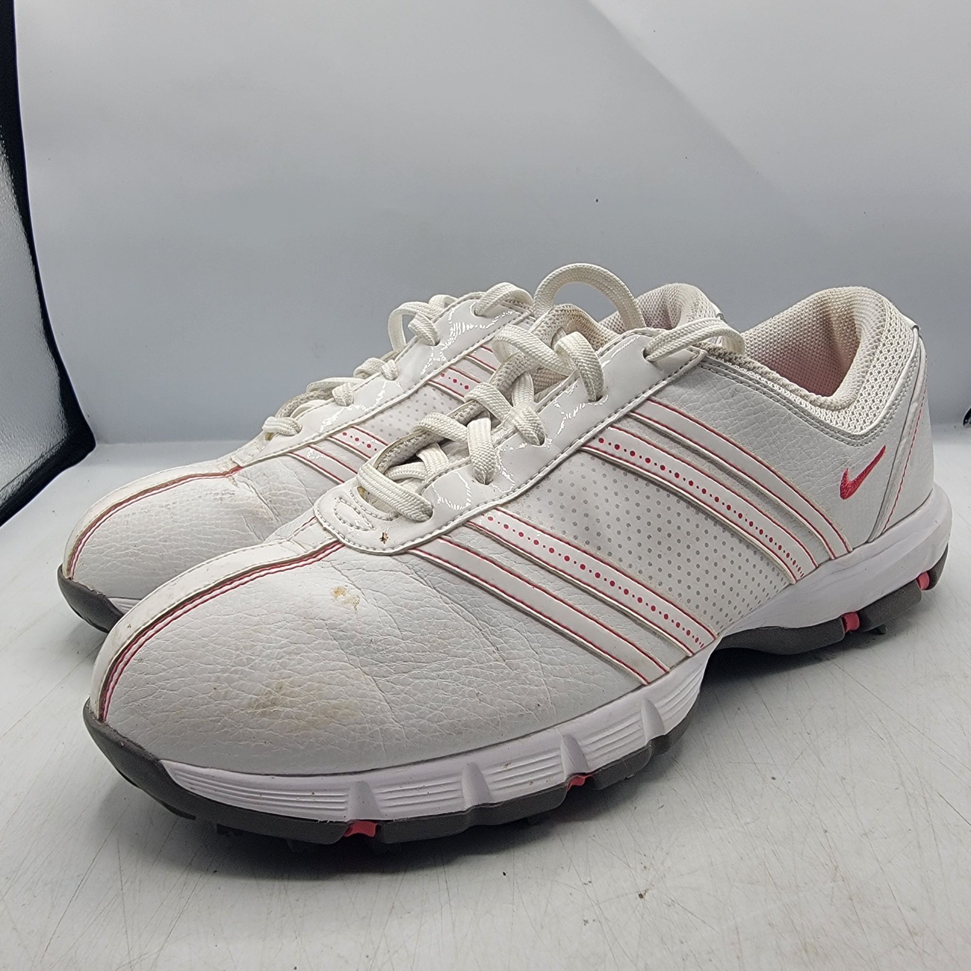 Nike Nike Delight Womens 9.5 White Red Golf Shoes Summer Sports O Size US 9.5 / IT 39.5 - 4 Thumbnail
