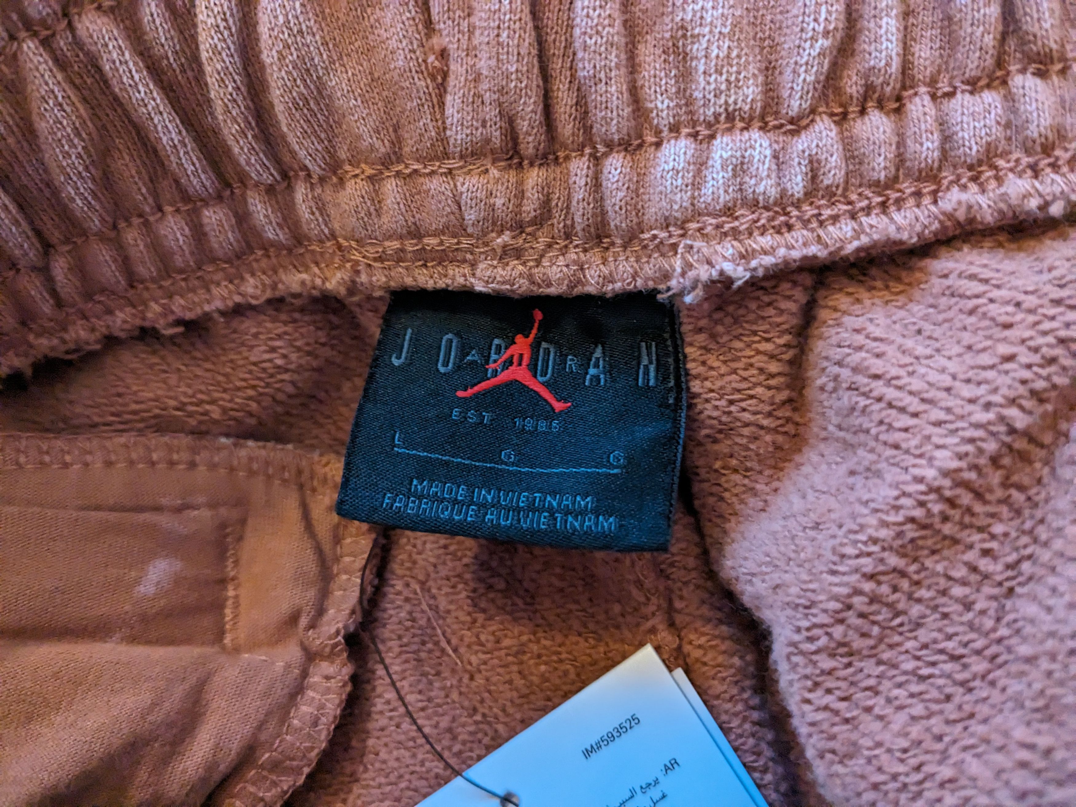 Jordan Brand Nike Air Jordan Sweatpants Brown Clay Standard Fit Cotton Size US 30 / EU 46 - 6 Thumbnail