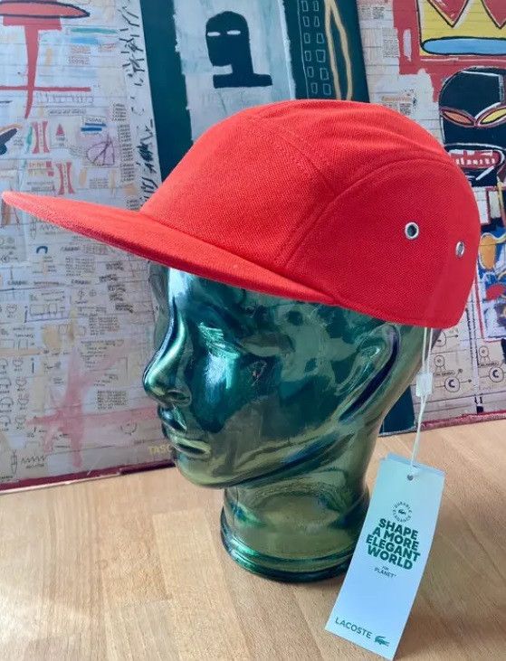 Lacoste red girolle cap hat casquette large new ds PIQUE Size ONE SIZE - 4 Thumbnail