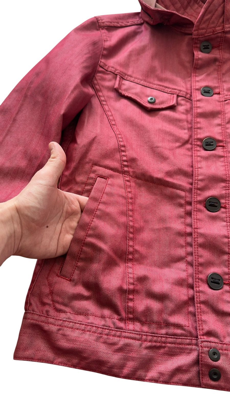 Nicole Club Nicole Club For Men Japan Archive Red Utility Trucker Jacket Size US M / EU 48-50 / 2 - 10 Thumbnail