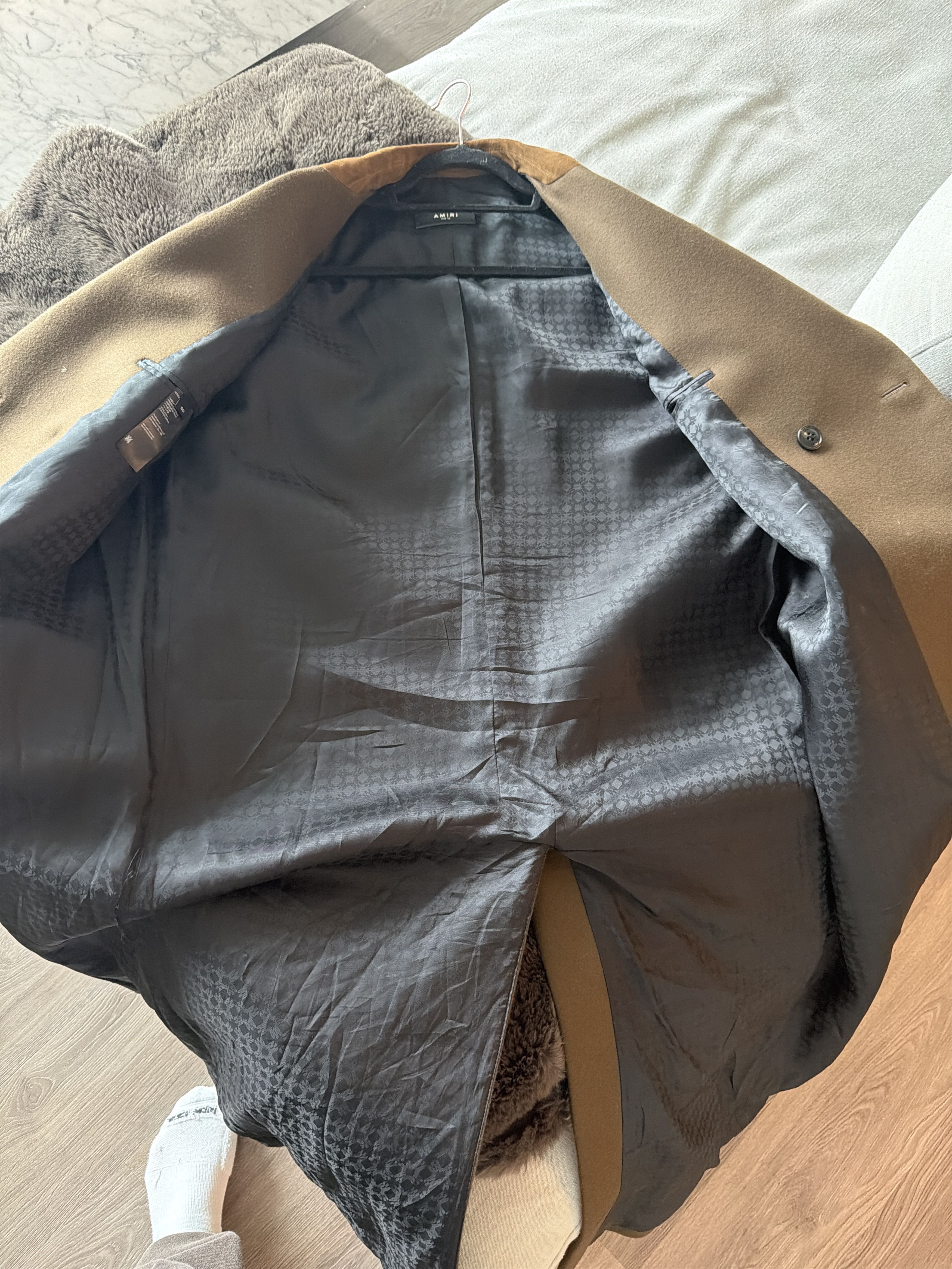 Amiri AMIRI Double-Breasted Brown Wool Coat — Size 52 — Sold Out Size US L / EU 52-54 / 3 - 11 Thumbnail