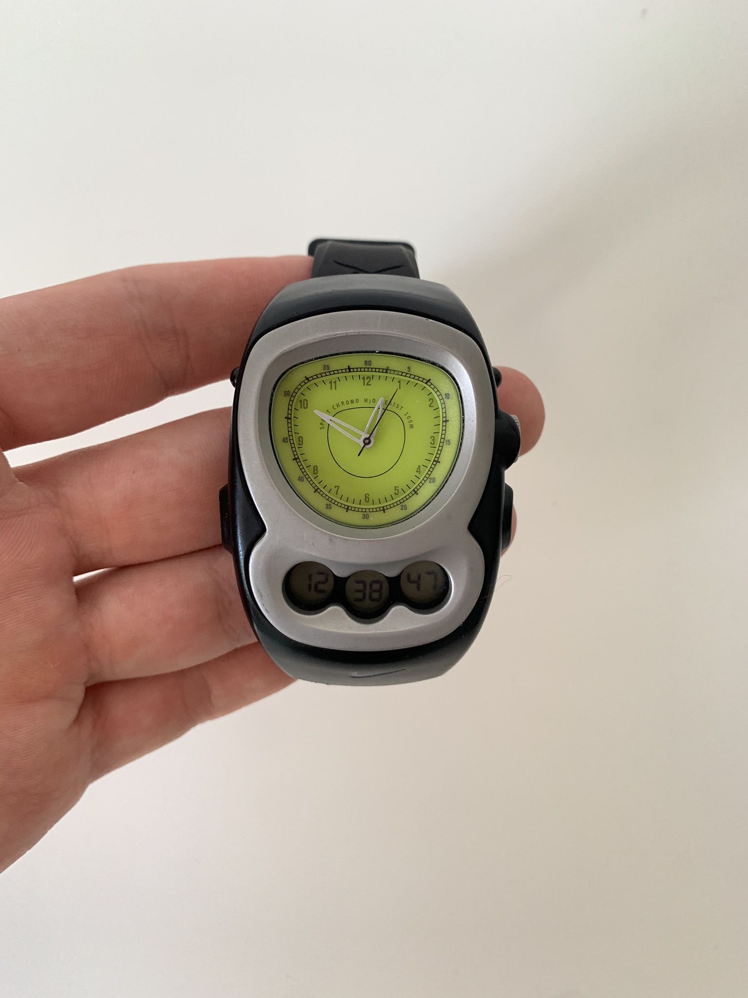 NIKE ナイキ スポーツウオッチ VG02-5000 Vintage Rare Nike Sportchrono watch VG02-5000 No Band