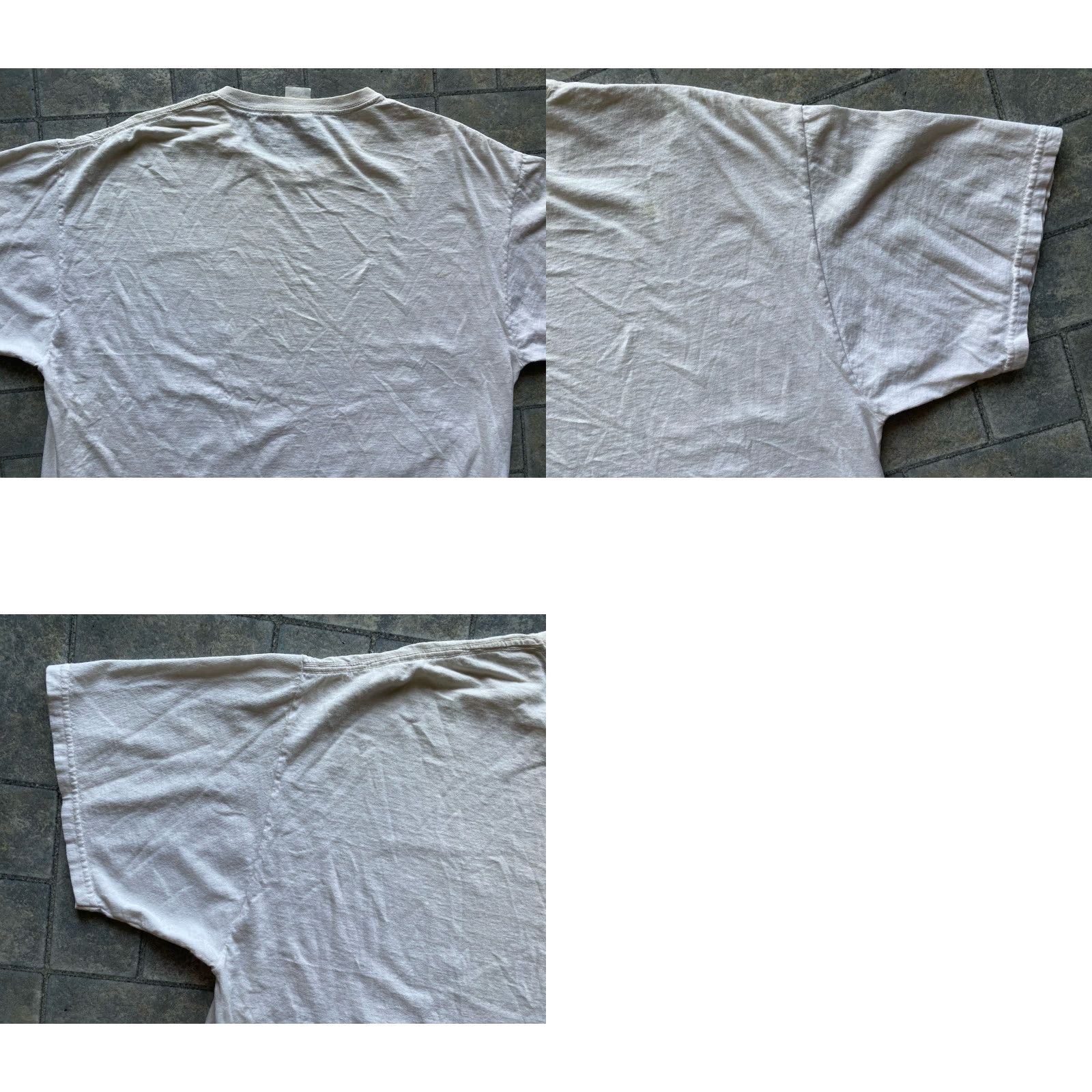 Fruit Of The Loom Y2K Grim Reaper Hourglass Skeleton XL Men’s White Fruit of the Loom T-Shirt Flaws Wear Size US XL / EU 56 / 4 - 9 Thumbnail
