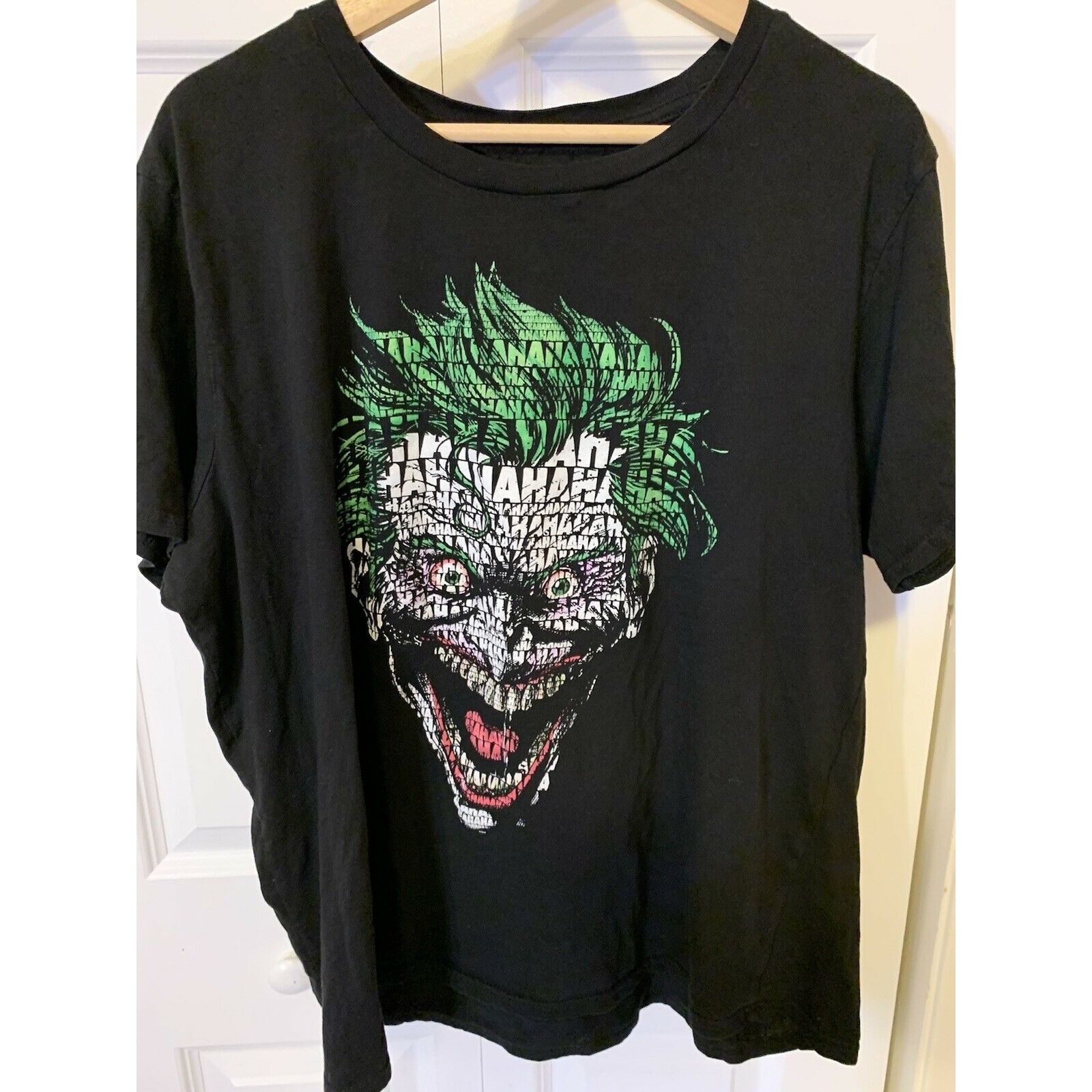 DC Comics DC Comics The Joker Hahaha Men’s Sz 2XL T-Shirt Black Size US XXL / EU 58 / 5 - 4 Thumbnail