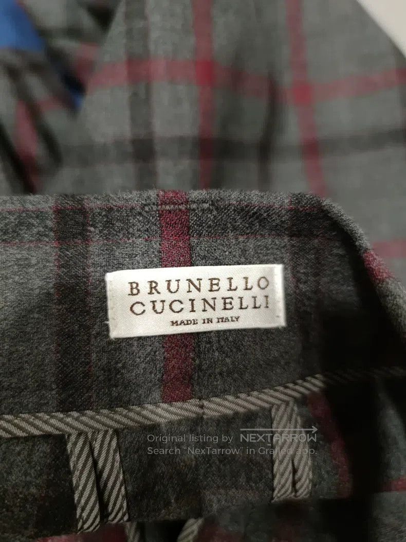 Brunello Cucinelli Brunello Cucinelli New wool casual pants, classic checkere Size 25" / US 0 / IT 36 - 3 Thumbnail