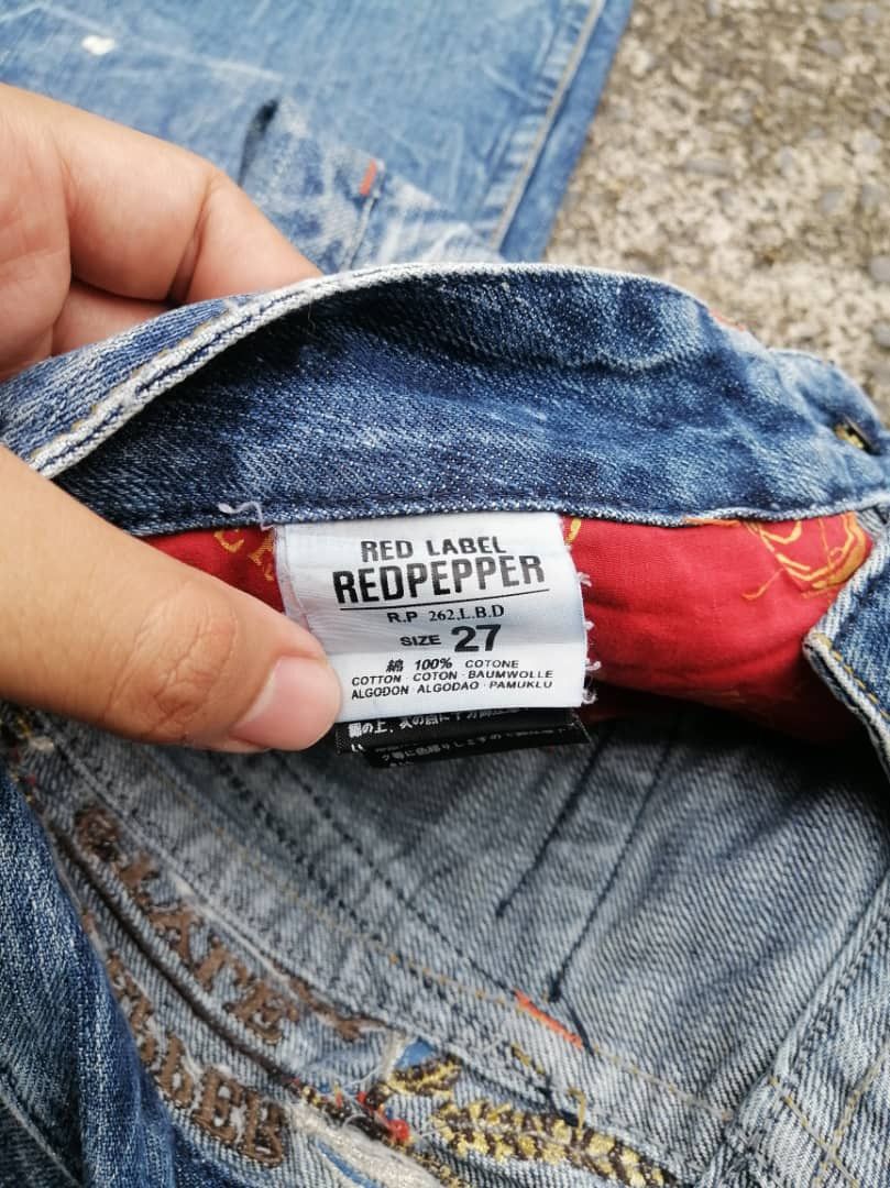 Designer × Japanese Brand Red Pepper Gold Label Style Project Denim Jeans Size 30" / US 8 / IT 44 - 9 Thumbnail