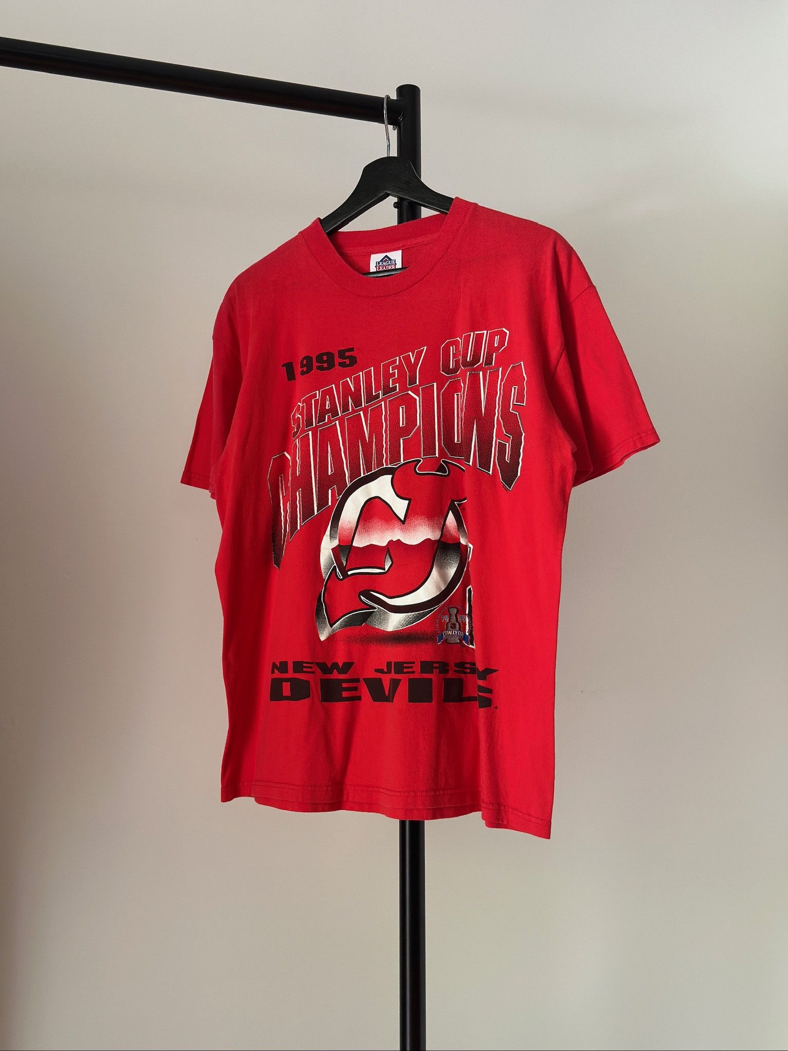 NHL × Vintage Vintage 1995 NJ Devils 'Stanely Cup Champs' T-Shirt Size US L / EU 52-54 / 3 - 1 Thumbnail