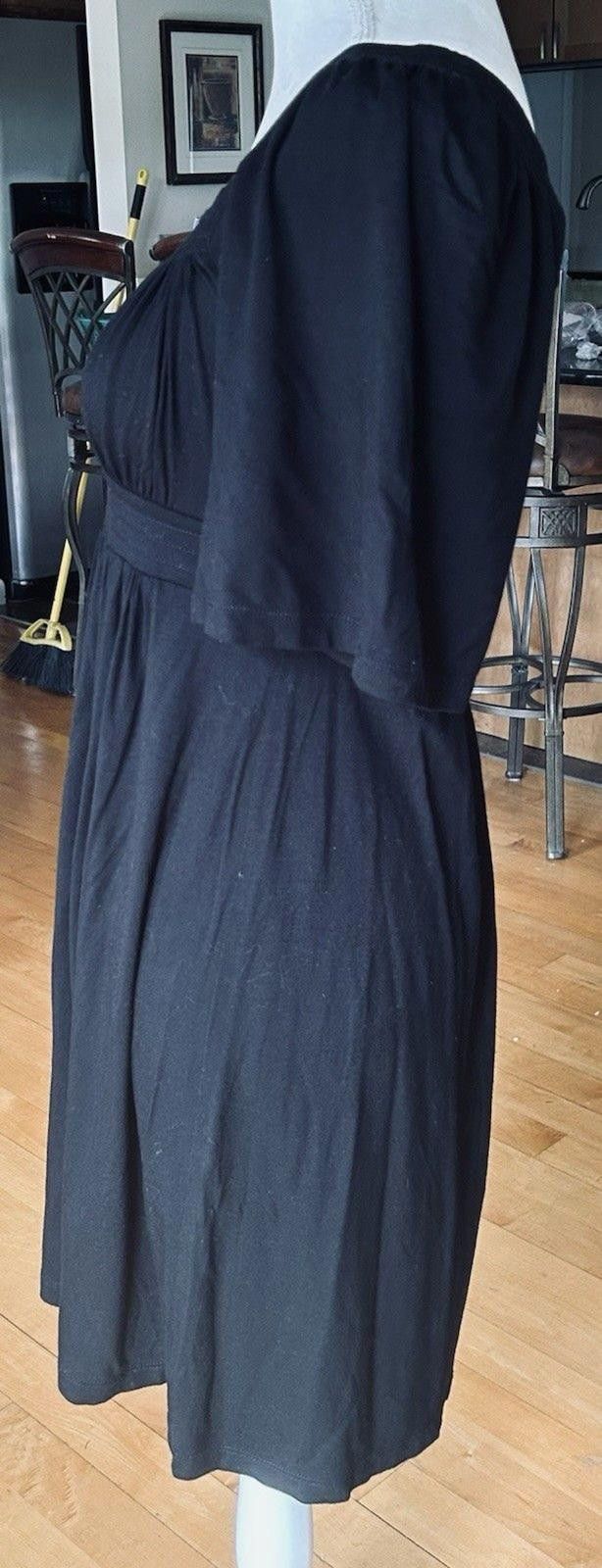 Bcbgmaxazria BCBG Maxazria Black Dress LBD Small 6% Spandex 94% Rayon Size S / US 4 / IT 40 - 3 Thumbnail