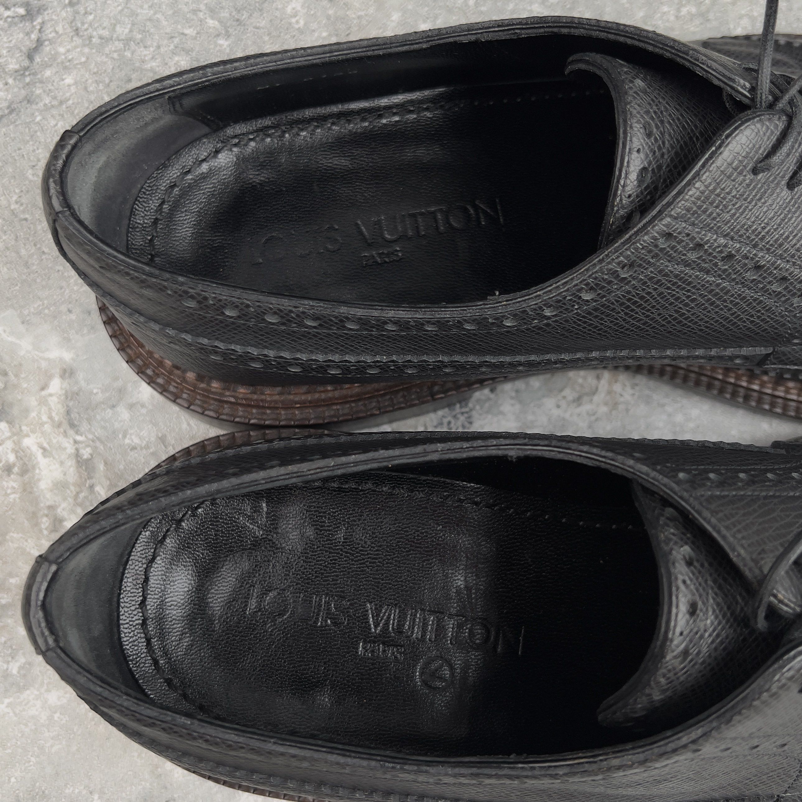 Louis Vuitton Louis Vuitton Derby Dress Lace Up Taiga Leather Size US 10.5 / EU 43-44 - 10 Thumbnail