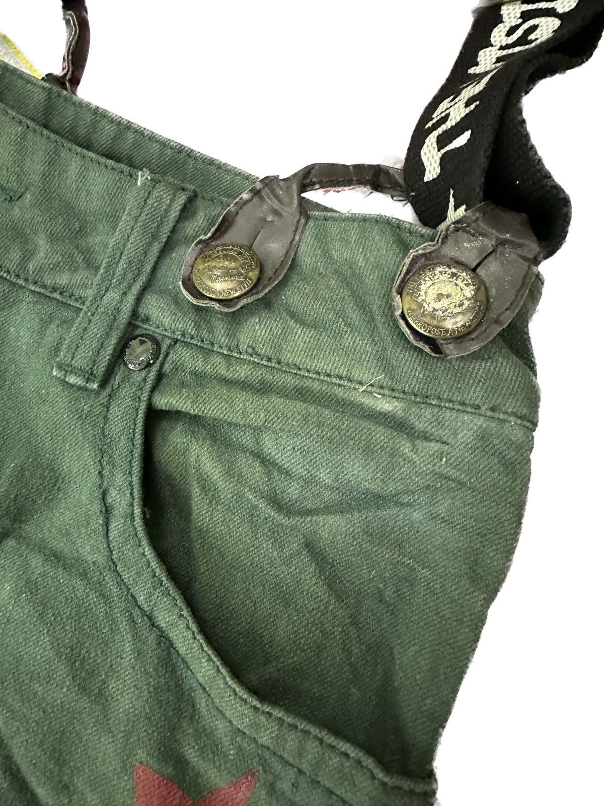 If Six Was Nine × Japanese Brand × Le Grande Bleu (L.G.B.) Rare Japanese Cargo Bondage Distress Jeans Size US 34 / EU 50 - 9 Thumbnail