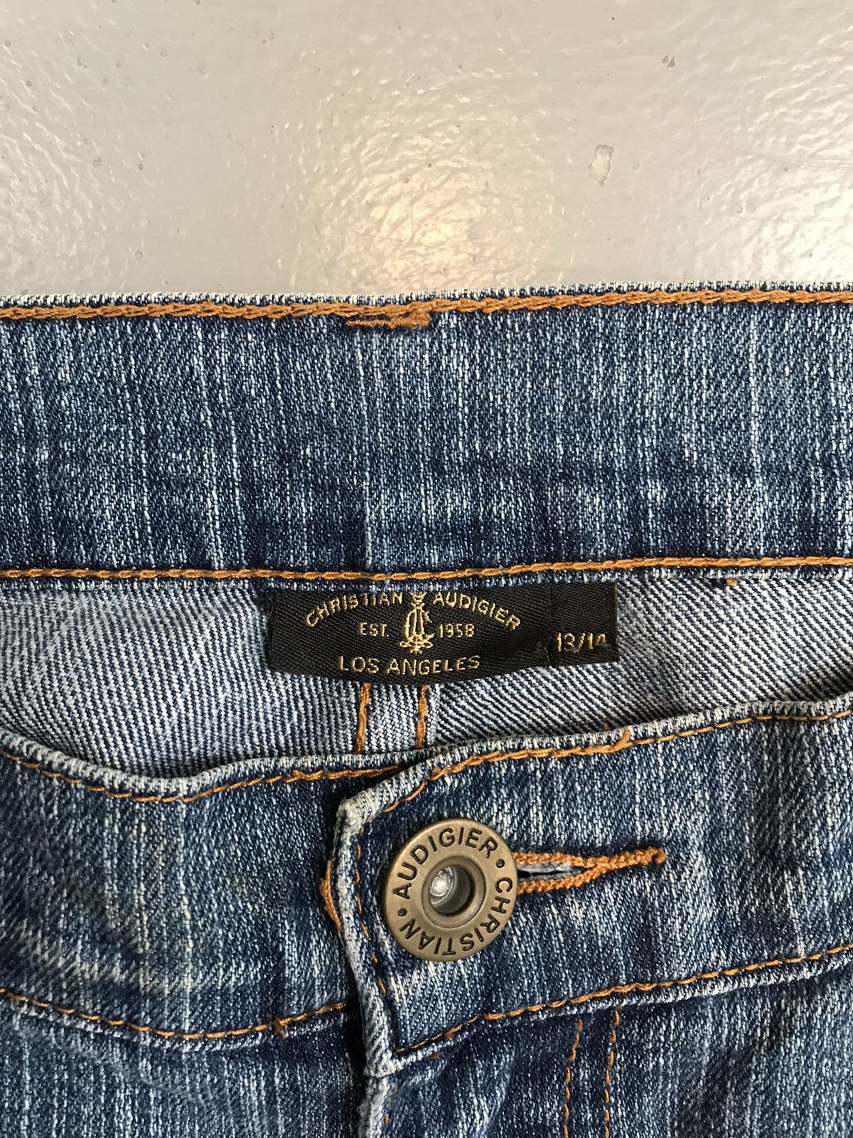Christian Audigier × Ed Hardy × Vintage Rare vintage Christian Audigier embroidered denim Size US 37 - 8 Thumbnail