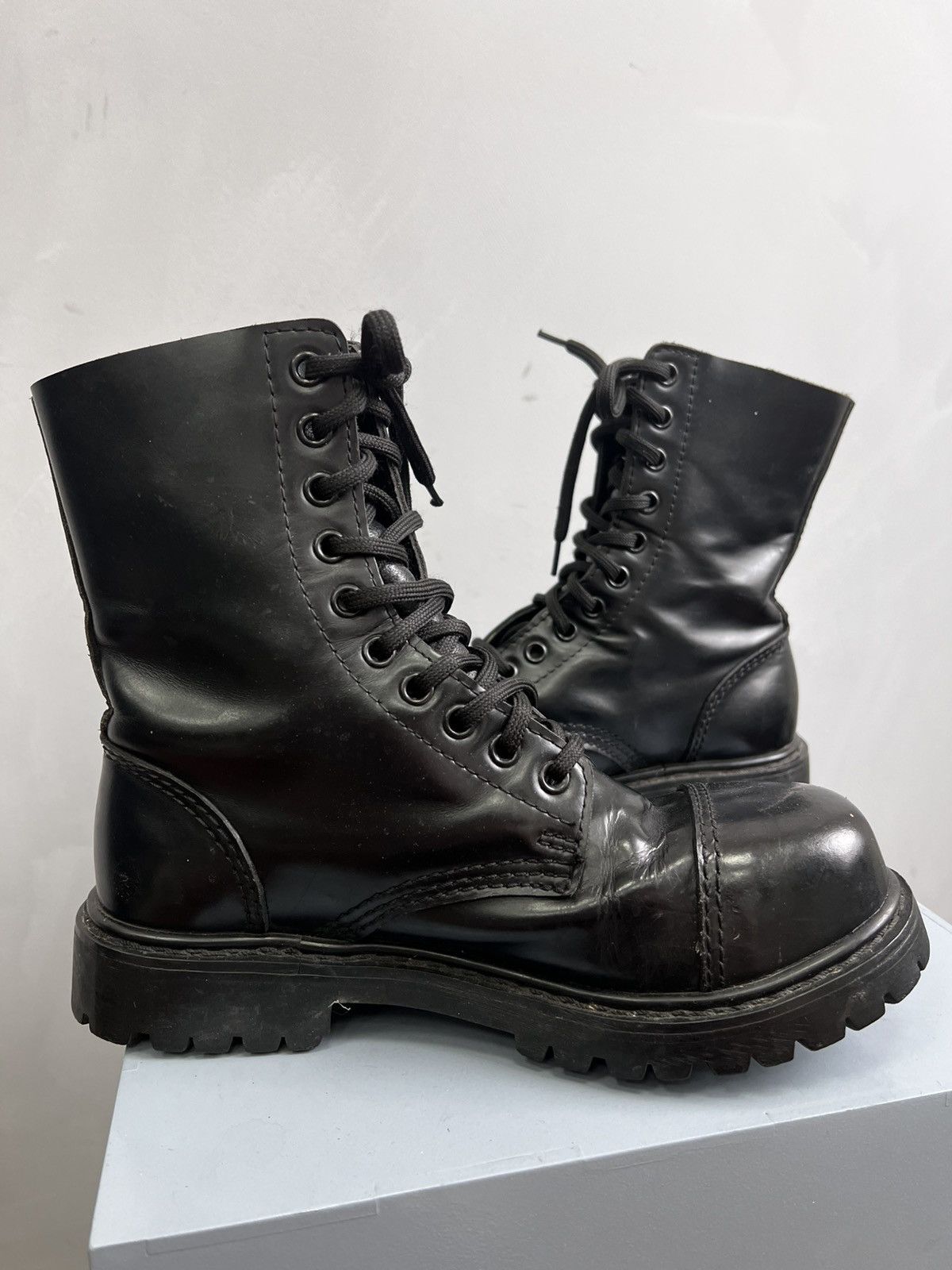 靴 black boots opium archive Archive Avant Garde Opium Black Leather Chelsea Boots Size