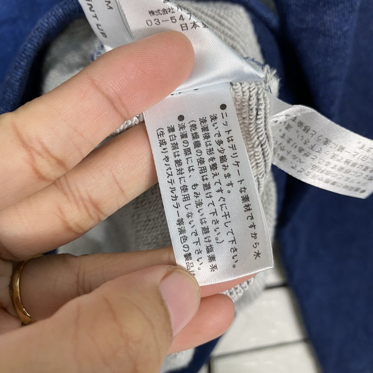 Issey Miyake Vintage Indigo Sweatshirt Hai Sporting Gear Issey Miyake Size US M / EU 48-50 / 2 - 17 Thumbnail