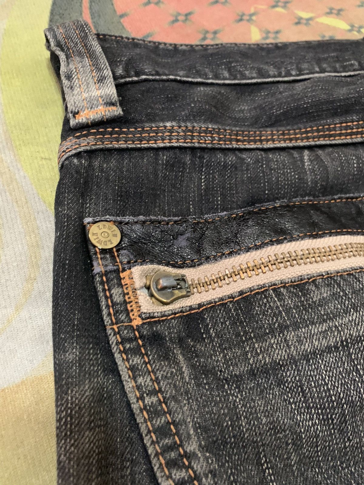 Edwin Vintage Edwin Blue Trip distressed jeans Size US 34 / EU 50 - 20 Thumbnail
