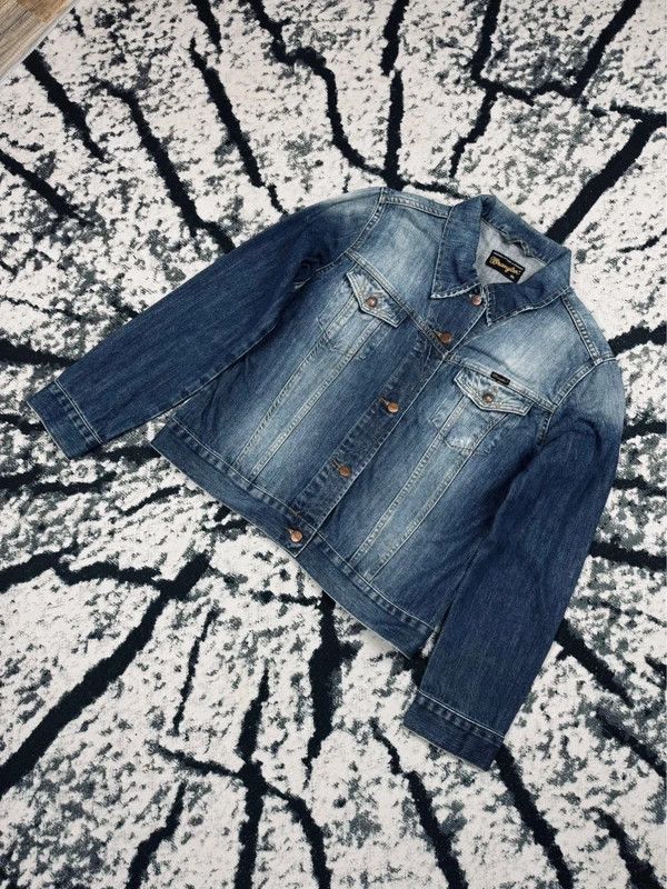Wrangler Wrangler blue logo denim jacket XL Size XL / US 12-14 / IT 48-50 - 2 Thumbnail