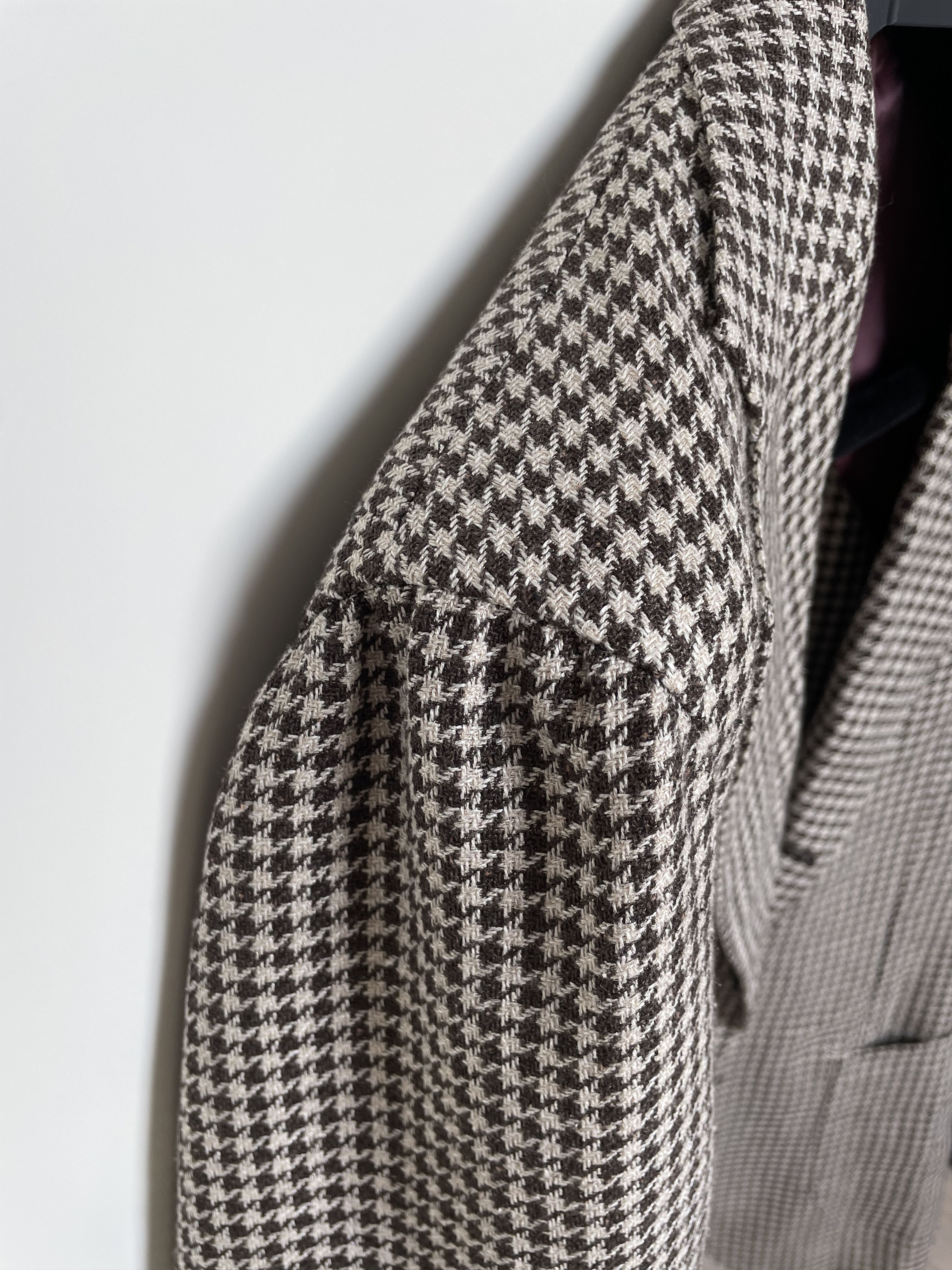 Suitsupply Suitsupply brown hounds tooth jacket, size 36L\90 Size 36R - 3 Thumbnail