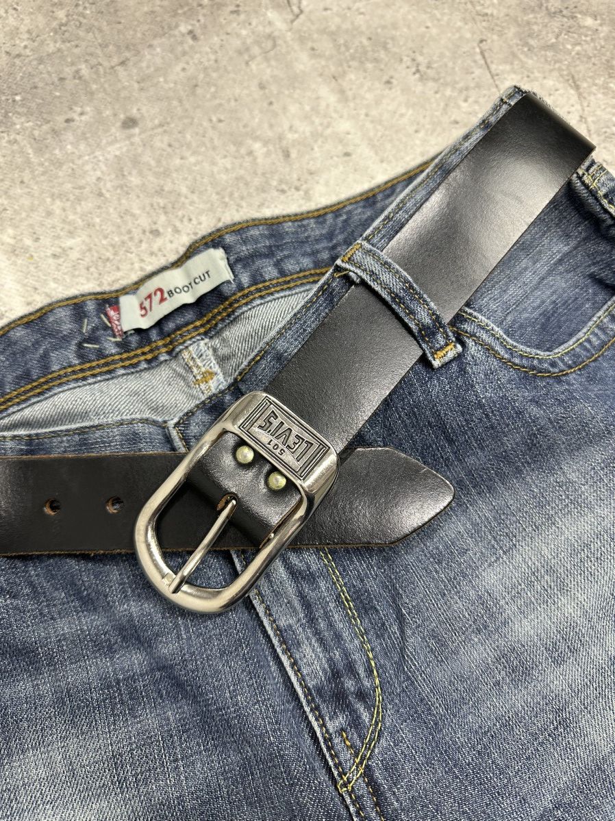 Levi's Vintage Levis Belts Leather Y2k Hysteric Glamour Avantgarde Size ONE SIZE - 4 Thumbnail