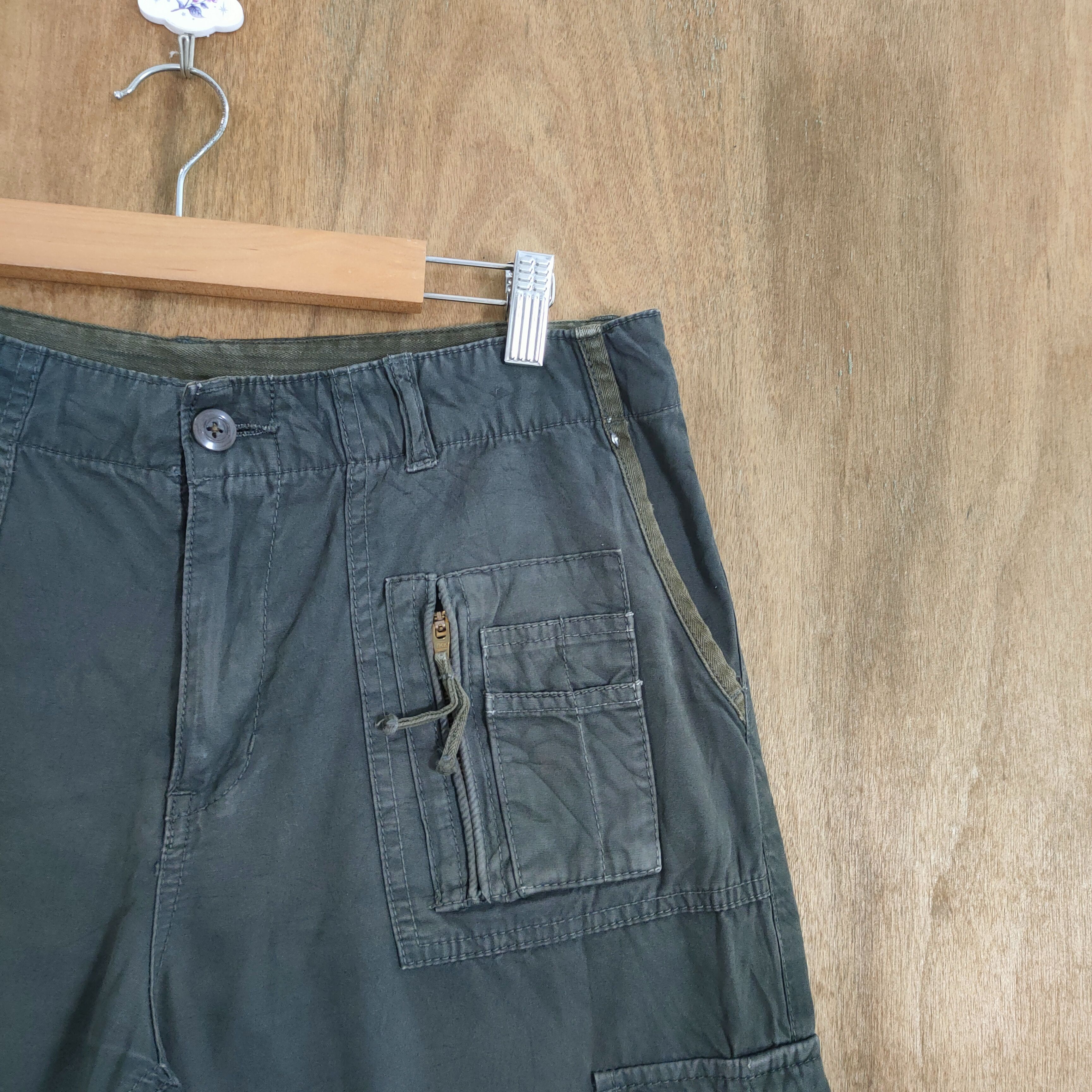 Takeo Kikuchi VINTAGE TAKEO KIKUCHI GREEN BONDAGE CARGO PANTS Size US 32 / EU 48 - 5 Thumbnail