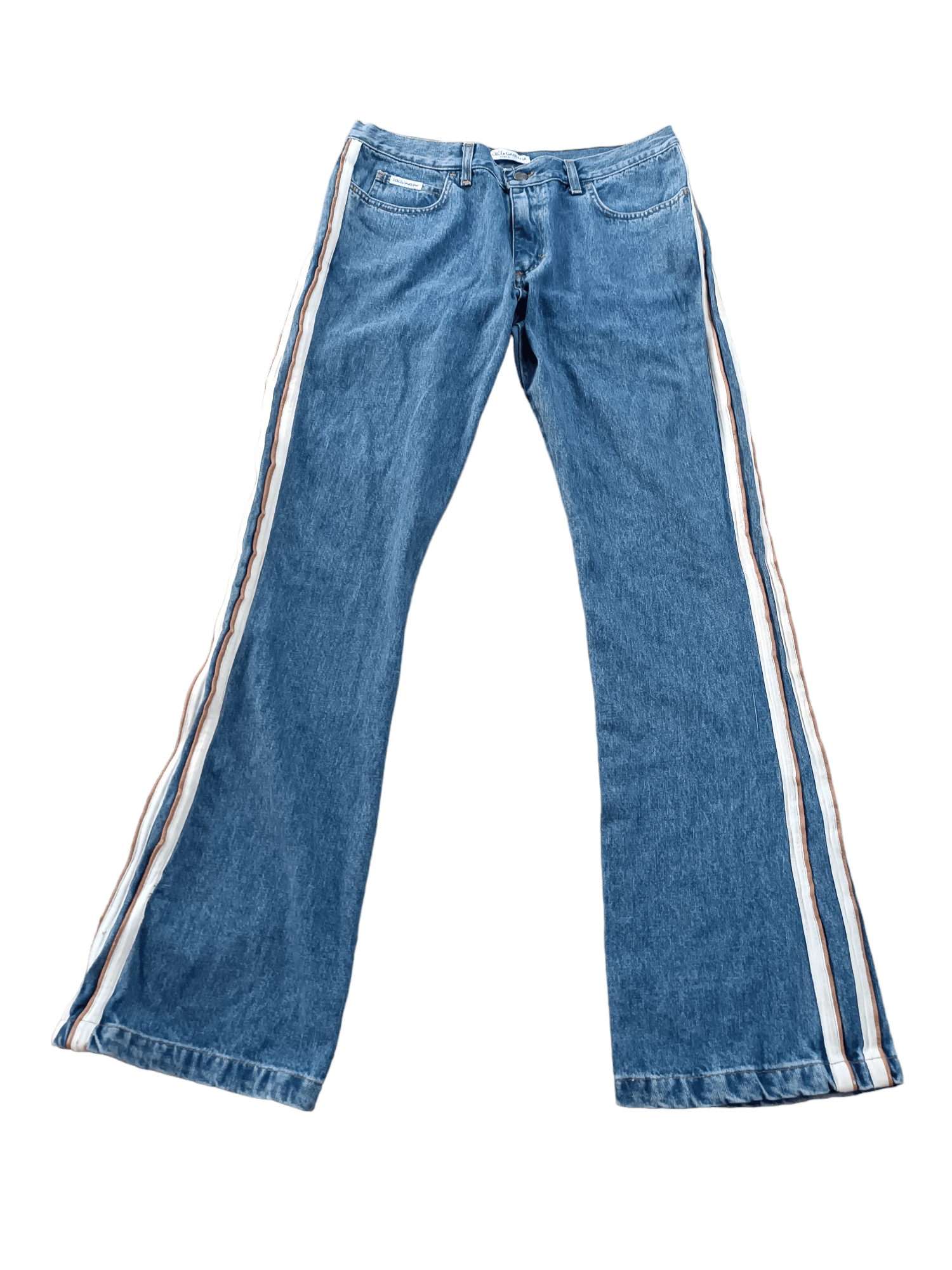 Dolce & Gabbana RARE 🔥 Flared Dolce & Gabbana Double Stripe Denim Size US 34 / EU 50 - 1 Thumbnail