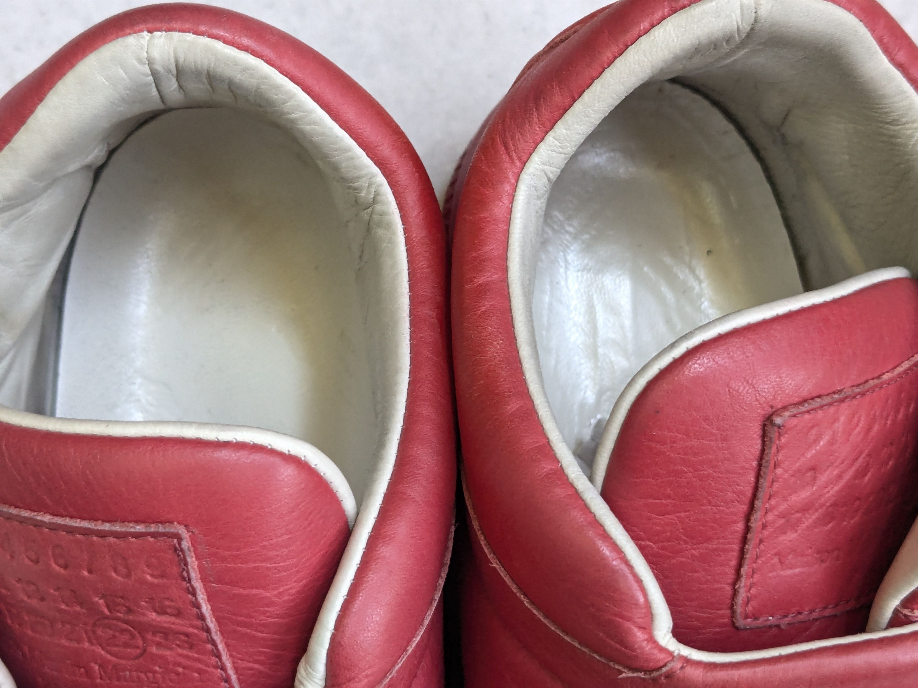 Maison Margiela Maison Margiela Clinic Sneakers Red 11 44 Mid Tops Leather Size US 11 / EU 44 - 8 Thumbnail