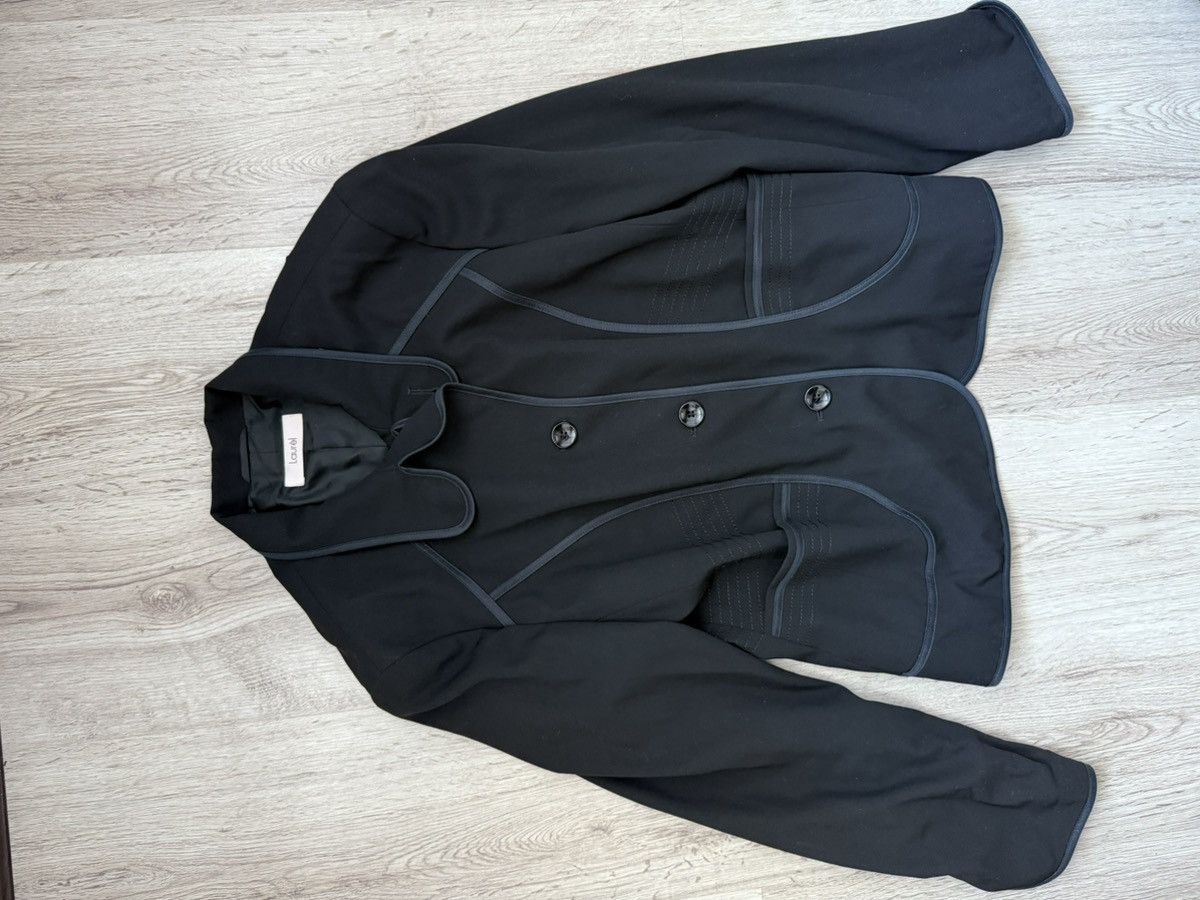 Laurel Laurel Black Virgin Wool Blazer Stitched Line Detail Size 42 Size M / US 6-8 / IT 42-44 - 17 Thumbnail