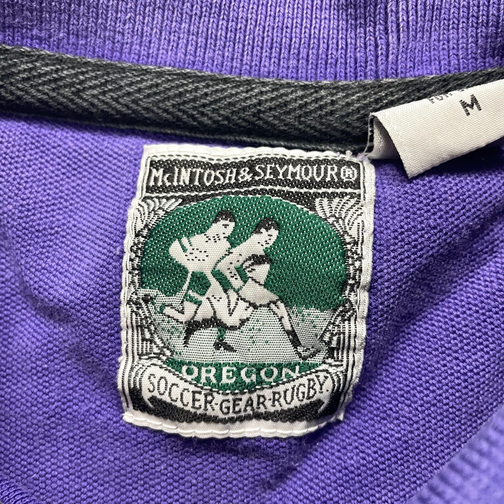 Vintage McIntosh & Seymour Polo Shirt Mens Medium Purple Cotton Sports Activewear Size US M / EU 48-50 / 2 - 6 Thumbnail