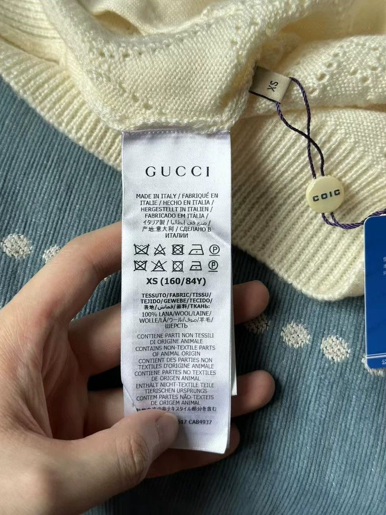 Gucci Gucci Hollow full-printed cardigan sweater 2501-Nextarrow Size US XS / EU 42 / 0 - 4 Thumbnail