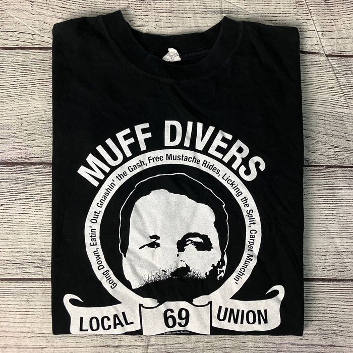 Vintage Vintage 2003 Muff Divers Black Comedy T-shirt | Grailed