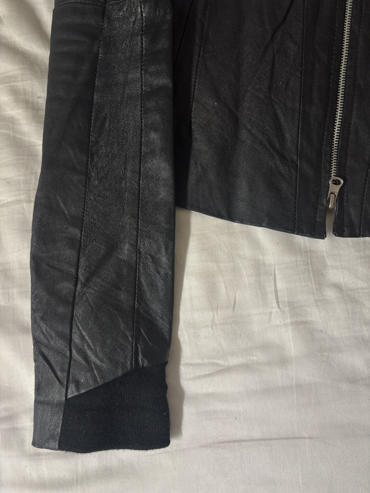 Ekam Ekam Extra Long sleeve leather jacket Size US M / EU 48-50 / 2 - 5 Thumbnail