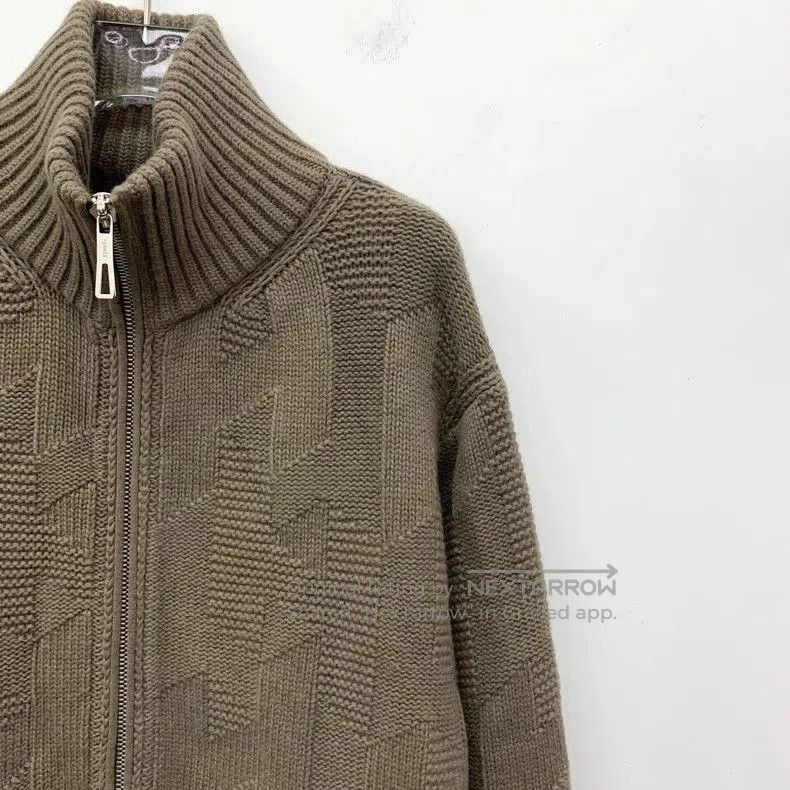 Hermes Hermes Wool Textured Zip Knit Jacket. Size US XXS / EU 40 - 3 Thumbnail