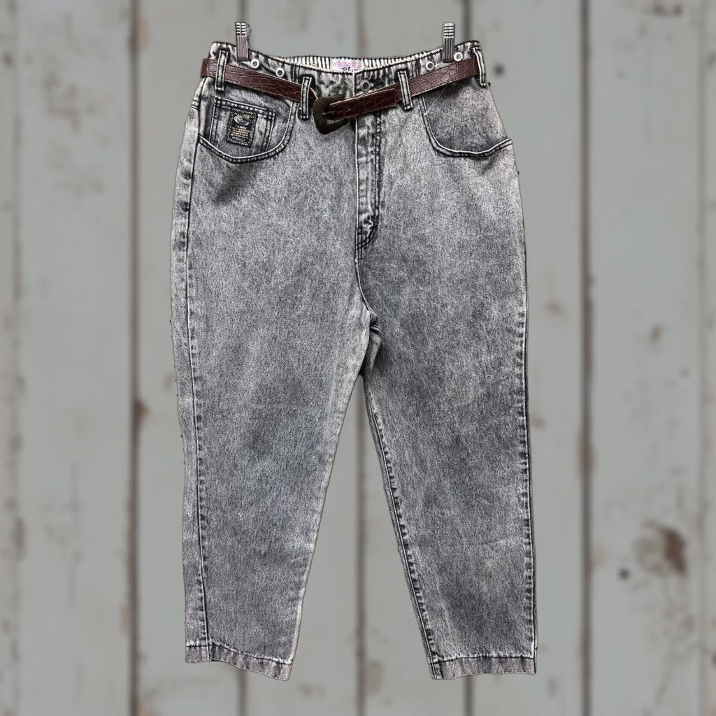 Vintage VINTAGE Weathered Blues Jeans Pants Denim Gray High Waist 80s Mom 17/18 Womens Jeans Size 38" / US 16 / IT 52 - 1 Thumbnail