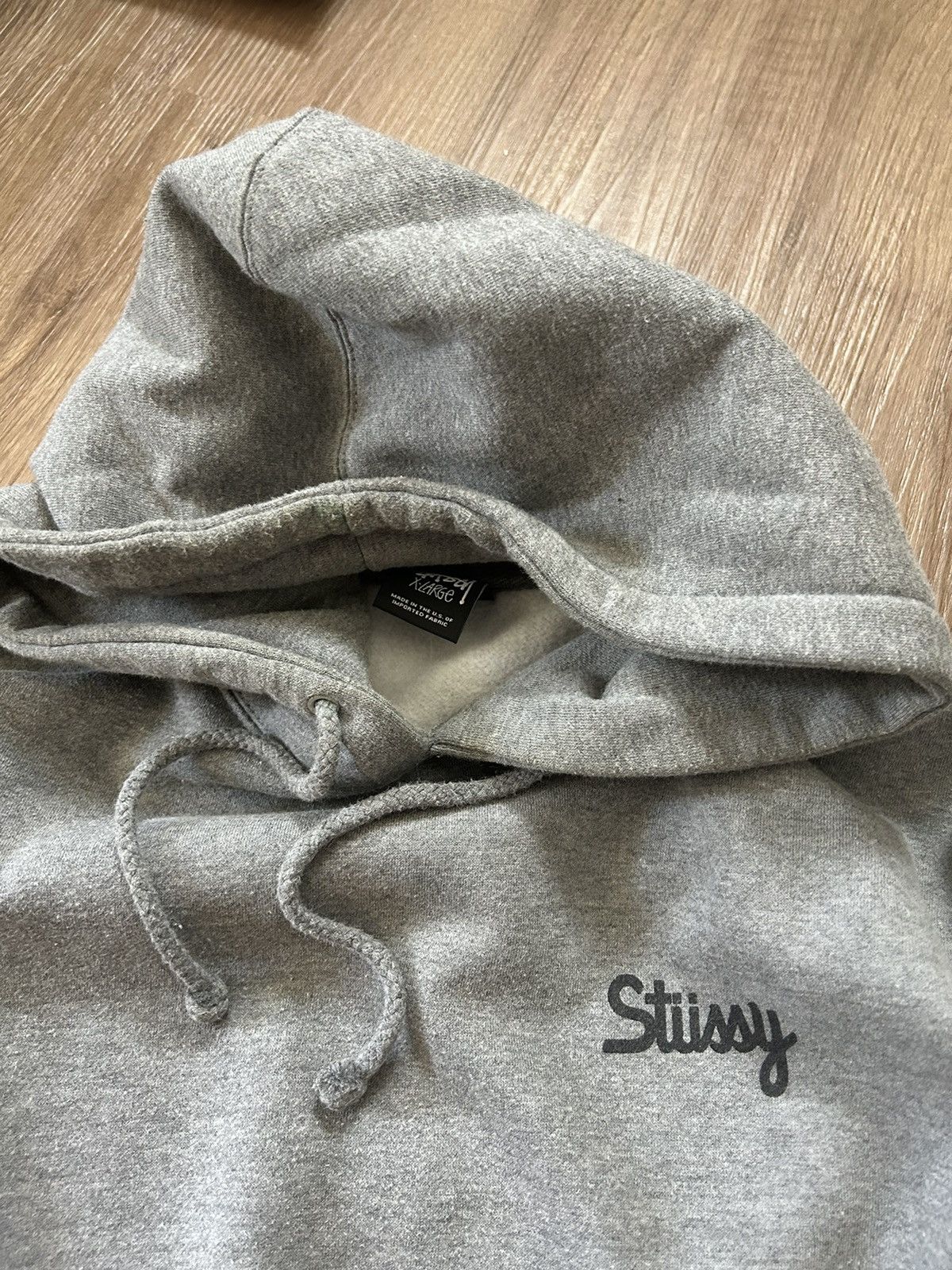 Stussy Stussy 8 Ball Script Hoodie Heather Grey XL 2013 Size US XL / EU 56 / 4 - 5 Thumbnail