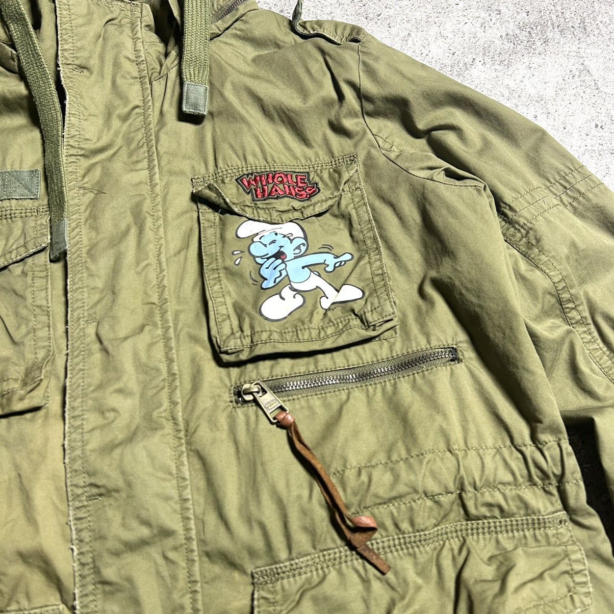 Cartoon Network Vintage M65 Jacket Whole Hauss THE SMURFS Size US L / EU 52-54 / 3 - 11 Thumbnail