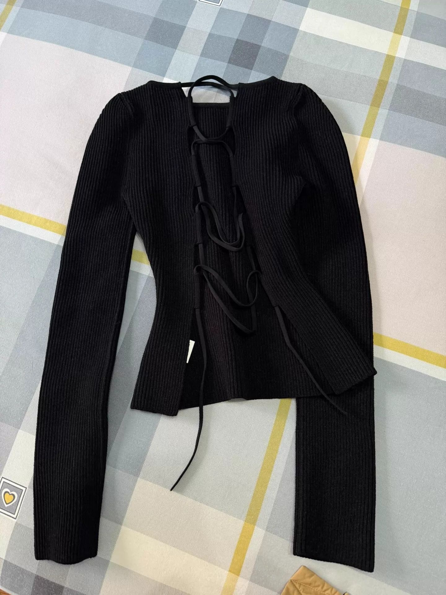 KHAITE khaite knit top back tie slim stretch authentic Size XS / US 0-2 / IT 36-38 - 3 Thumbnail