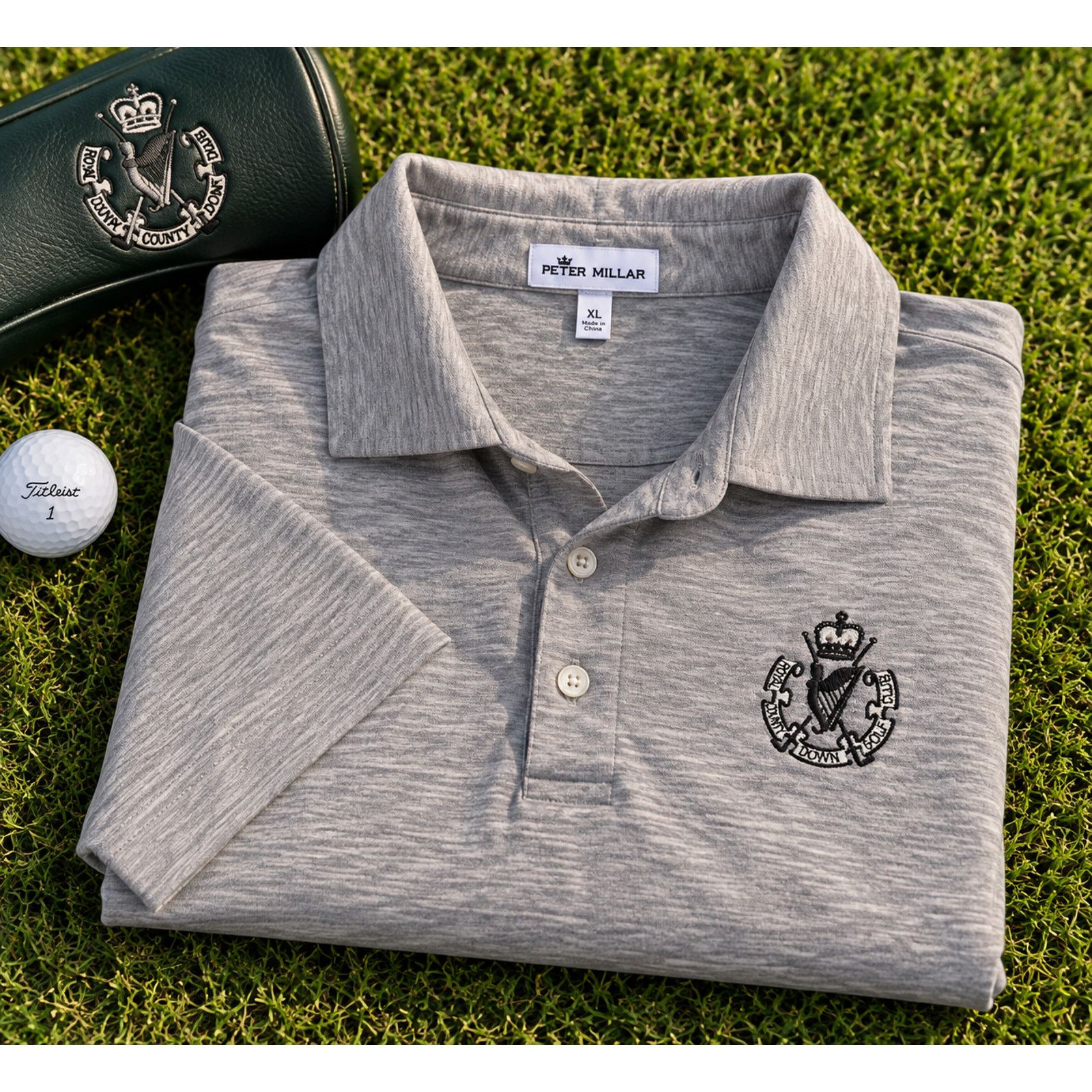 Peter Millar Peter Millar Royal County Down Golf Club Crown Polo