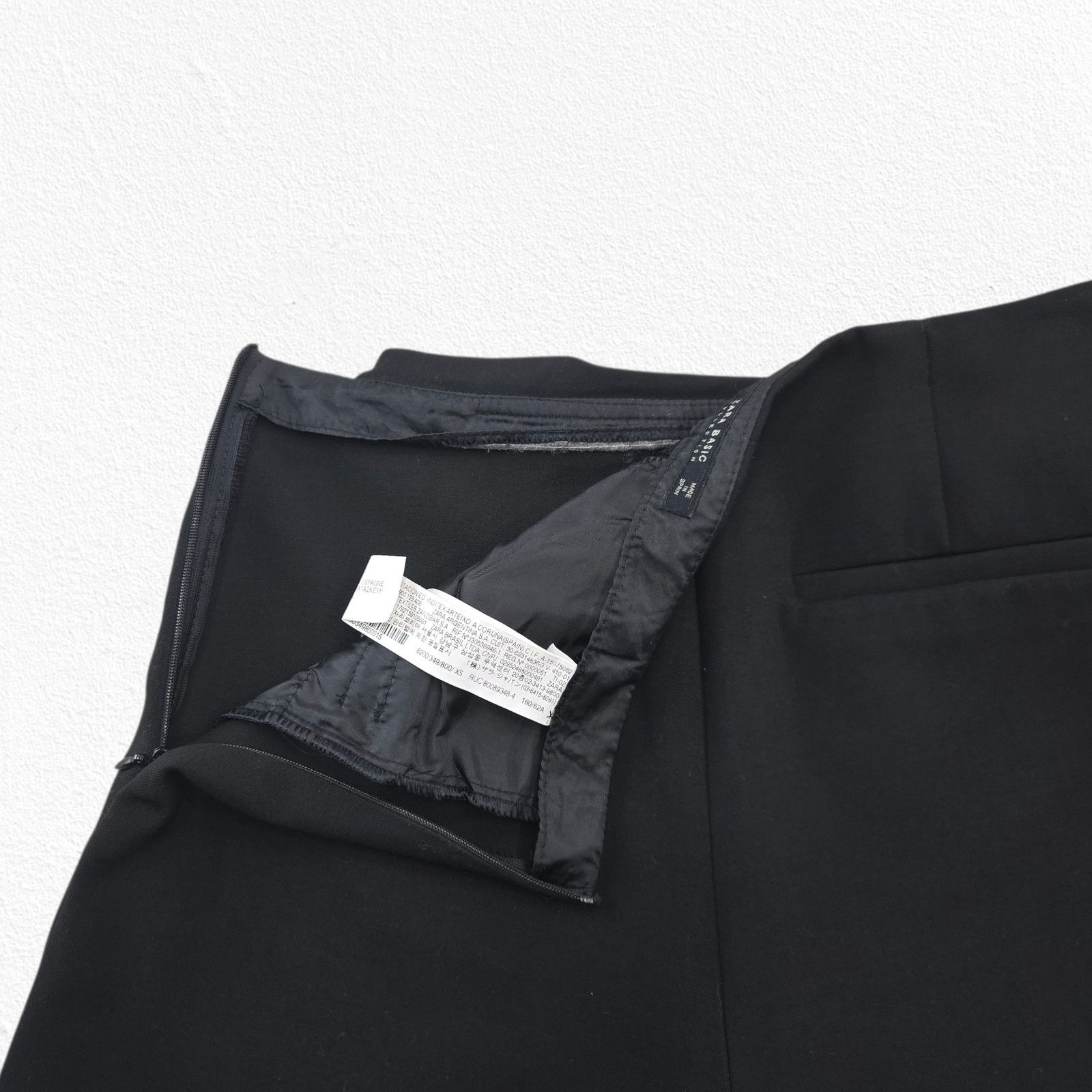 Zara Black High Waisted Basic Faux Wrap Skort Size XS Size 26" / US 2 / IT 38 - 10 Thumbnail