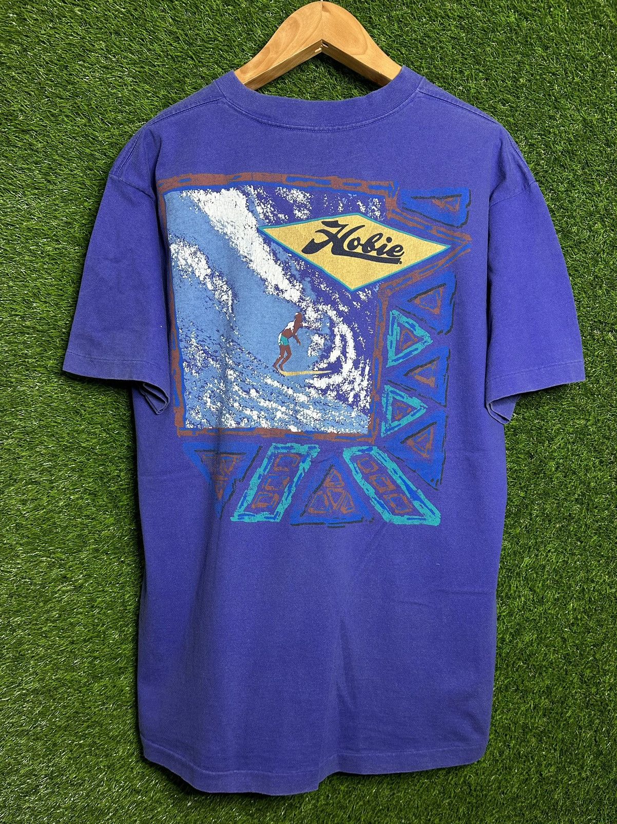 Vintage 💥Vintage Hobie surfboards 90s beach surf tee shirt Size US XL / EU 56 / 4 - 1 Thumbnail