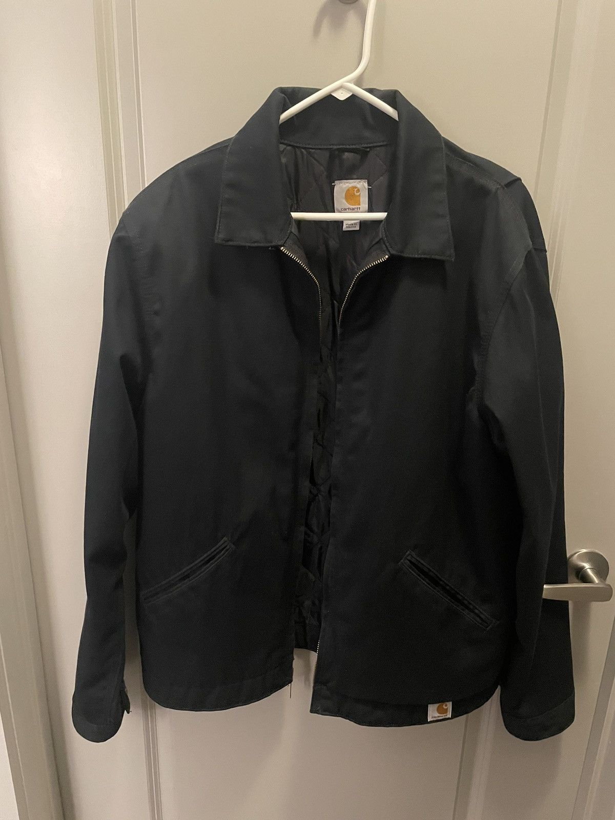 image of Carhartt Detroit-Style Jacket in Black, Men's (Size Large)