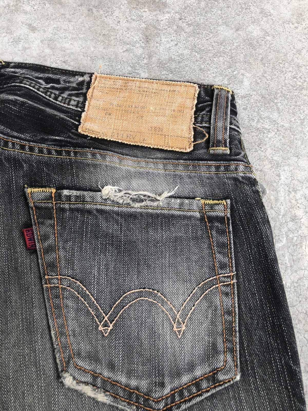 If Six Was Nine Japanese Edwin Flared Jeans Distressed Jeans Size US 30 / EU 46 - 17 Thumbnail