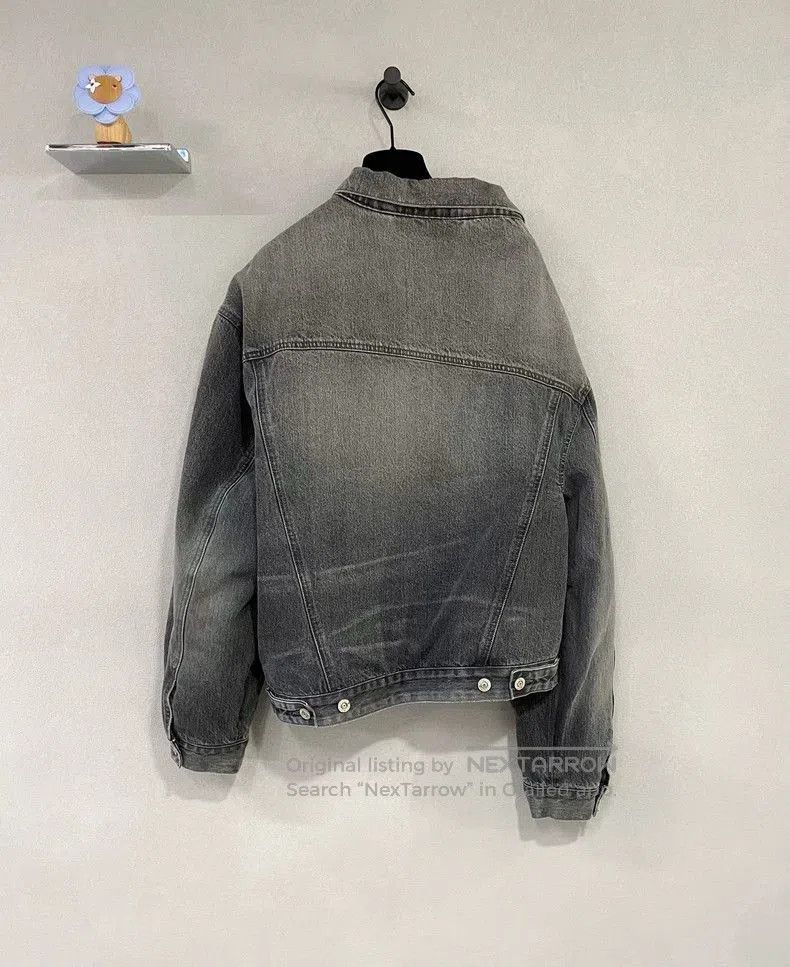 Balenciaga Balenciaga Asymmetric Denim Jacket. Size US XS / EU 42 / 0 - 2 Thumbnail