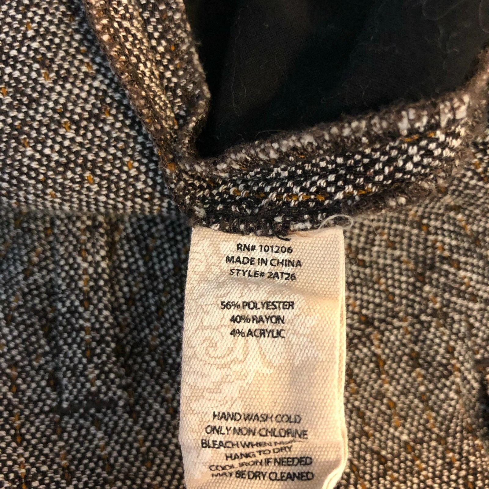 Soft Surroundings Soft Surroundings Womens Dress Pants Tweed Pockets Wide Leg Size 30" / US 8 / IT 44 - 4 Thumbnail