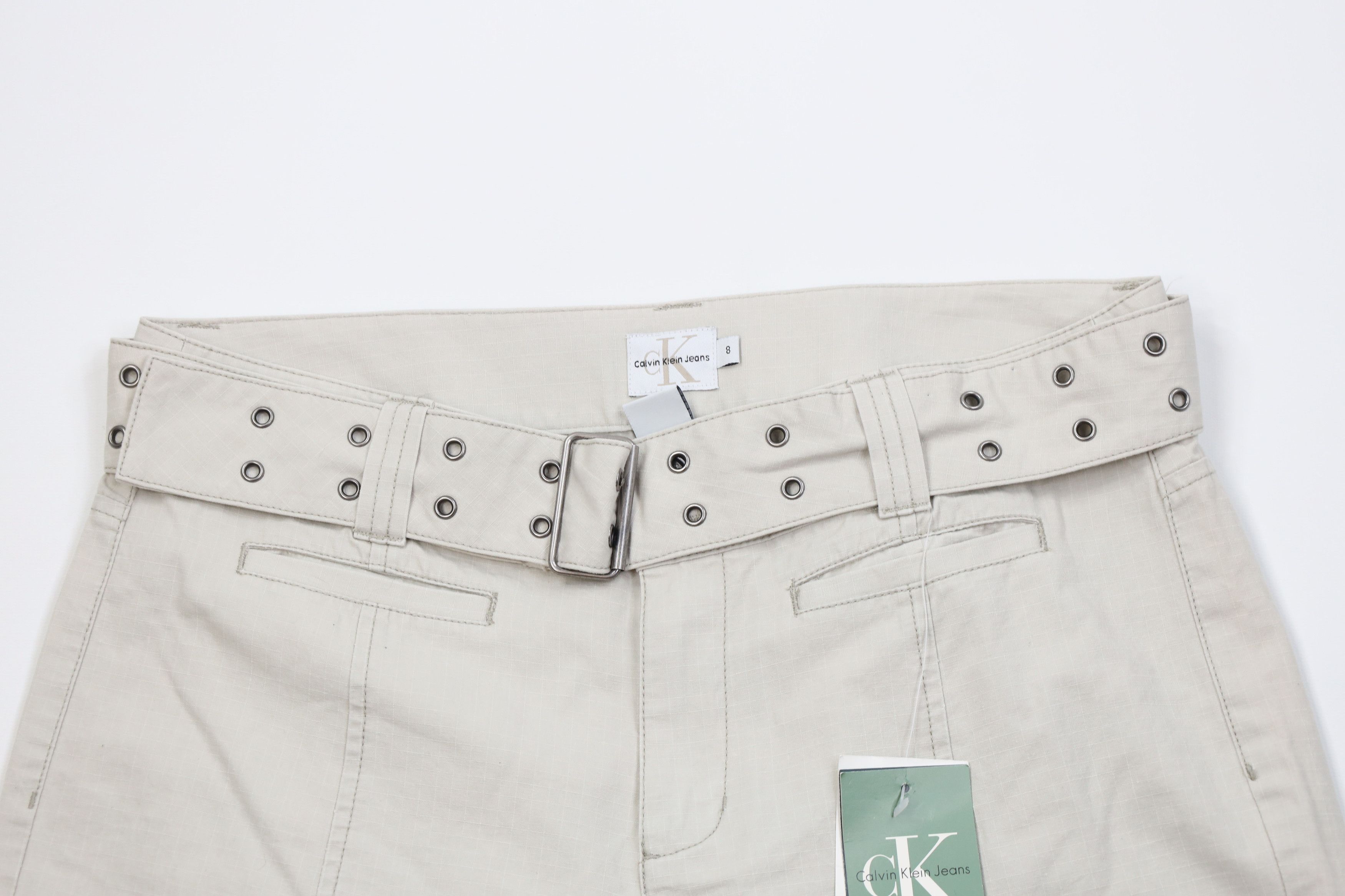 Calvin Klein Deadstock Vintage Y2K Calvin Klein Cropped Ripstop Pants Size 30" / US 8 / IT 44 - 2 Thumbnail