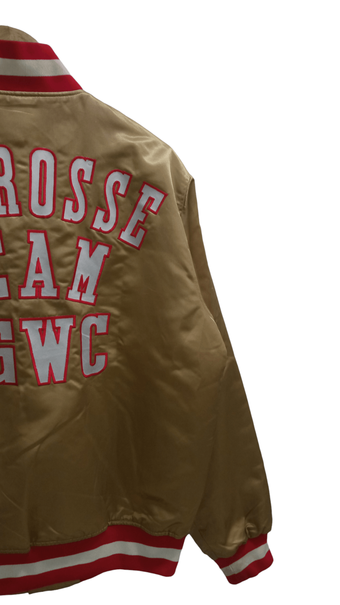 Vintage 🔥🔥Vintage 90s QB Club Lacrosse Team SGWC Varsity Jacket Size US L / EU 52-54 / 3 - 18 Thumbnail