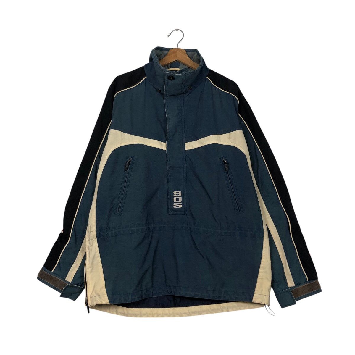 Japanese Brand 📌SOS Sportswear Of Sweden Half Zipper Anorak Jacket Size US M / EU 48-50 / 2 - 2 Thumbnail